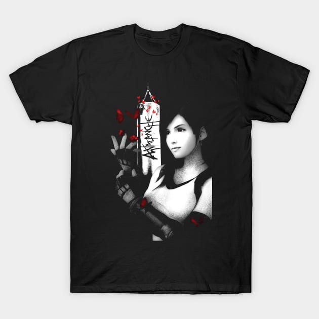 Tifa punching bag T-Shirt by stingi